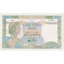 [#336296] France, 500 Francs, La Paix, 1941-02-06, P.2330, UNC