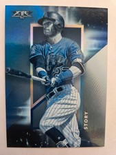 2019 Topps Fire Baseball BLUE CHIP EN FUEGO EF-16 Trevor Story Colorado Rockies