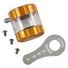 Powerstands Racing Gold/Clear Front Brake Reservoir - 03-01805-23