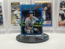 2026 Topps Heritage Chrome Light Blue Sparkle Refractor #63 Mike Yastrzemski