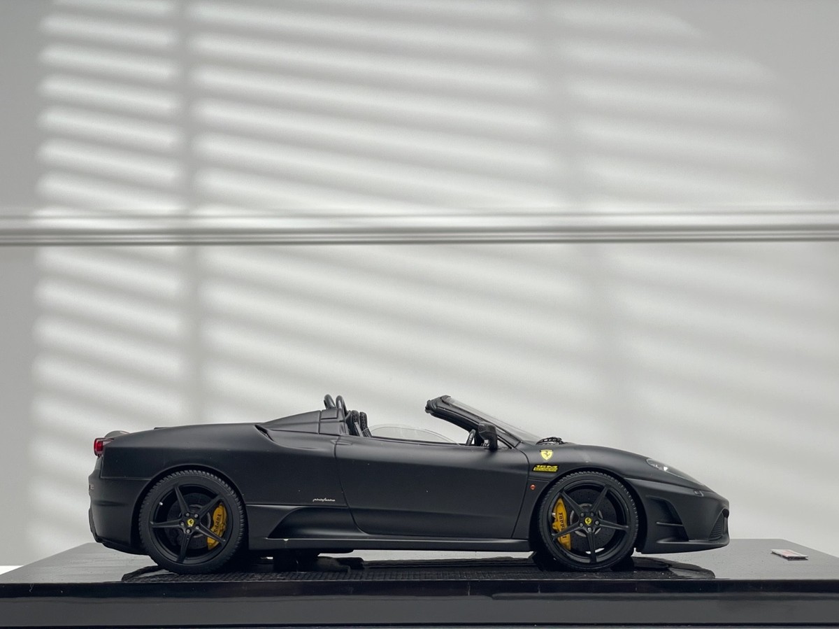 【未開封品】マテル エリート 1/18 フェラーリ F430 スパイダー Ferrari 16M Scuderia Spider (Matte Black) [MR Collection] 1/18