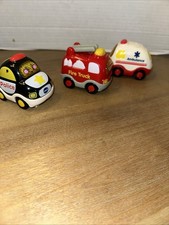 V Tech Go Go Smart Wheels Emergency Rescue Vehicles Lot Of 3