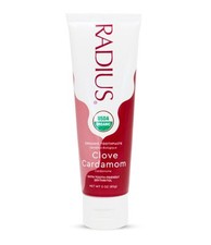 Radius Organic Clove Cardamom Toothpaste Gel Organic Neem with Erythritol 3 oz