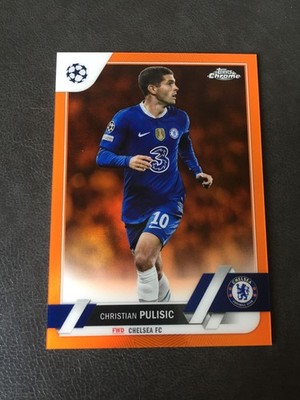 2022-23 Topps Chrome Christian Pulisic AC Milan USA USMNT Orange /25