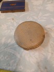 VTG Charles of the Ritz Gold Tone Basket Weave design Powder Compact w Mirror  — photo 1