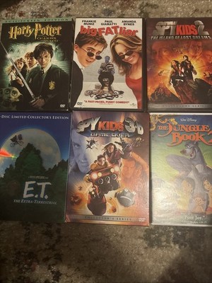 DVD Movies jungle Book 2  ,spy Kids 2, Spy Kids 3-D, Harry Potter, E.T , BFT