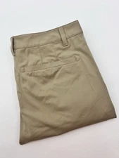 RHONE Commuter Slim Fit Stretch Beige Chino Pants Flat Performance Sz 32 x 33