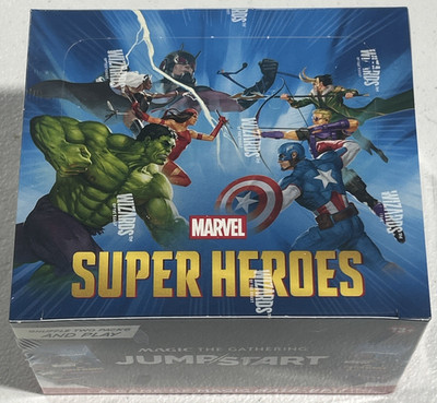Magic the Gathering Marvel Super Heroes JUMPSTART Booster Box 24 Packs IN HAND