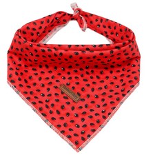 1 Pack Dog Bandana Washable Soft Scarf Watermelon Print Boy Girl Square Adjust