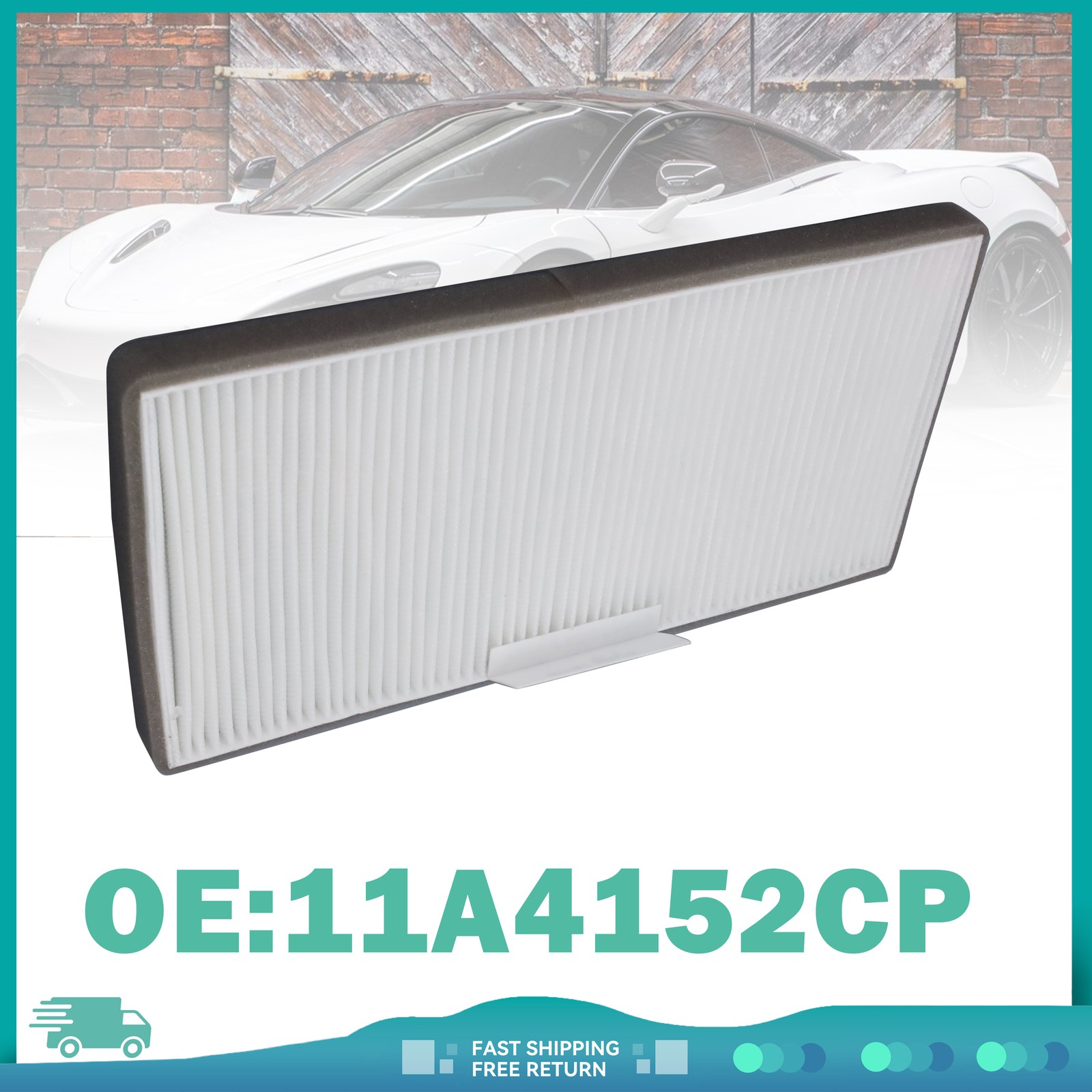 McLaren 12C Spider Cabin air filter P/N 11A4152CP