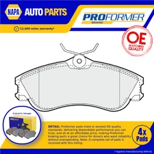 Brake Pads Set fits PEUGEOT PARTNER 1.9D Front 96 to 15 Proformer 425333