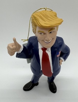 Kurt Adler ~President Trump  Thumbs Up Resin Ornament NWT