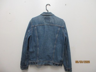 Levi Strauss & Co. Men's Blue Cotton Denim Jacket Button Front Point Collar M