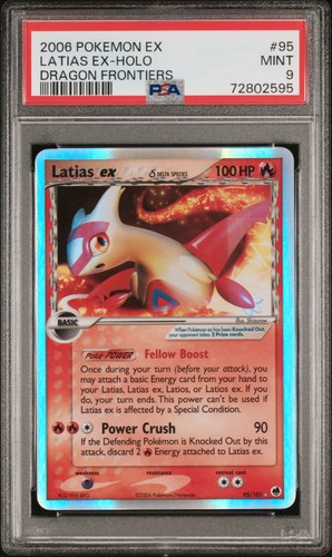 Pokemon Latias EX Holo Dragon Frontiers 95/101 PSA 9 Mint