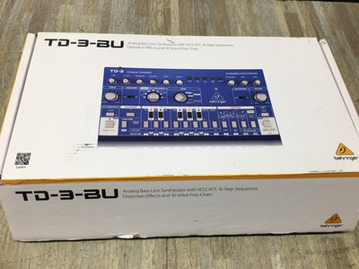 Behringer TD-3-BU Blue-Chassis Analog Bass Line Synthesizer New