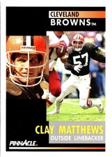 Clay Matthews 1991 Pinnacle #251 Cleveland Browns