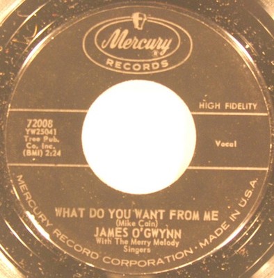 James O'Gwynn - What Do You Want From Me, 7'', (Vinyl)