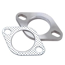 Stainless Steel Exhaust Flange 2 Bolt 2 Inch Bolt Exhaust Flange Gasket Con