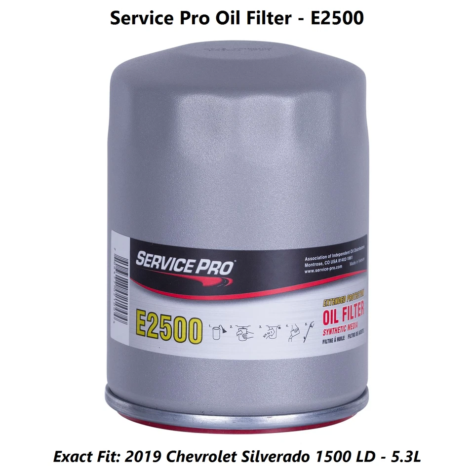 2019 Chevrolet Silverado 1500 LD 5.3L Oil, Air & Cabin Filter Kit (0W-20) Foto 3 de 4