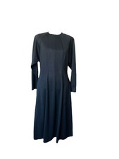 Vintage Kay Windsor Long Sleeve Midi Dress Vtg Mod Midcentury Gothic