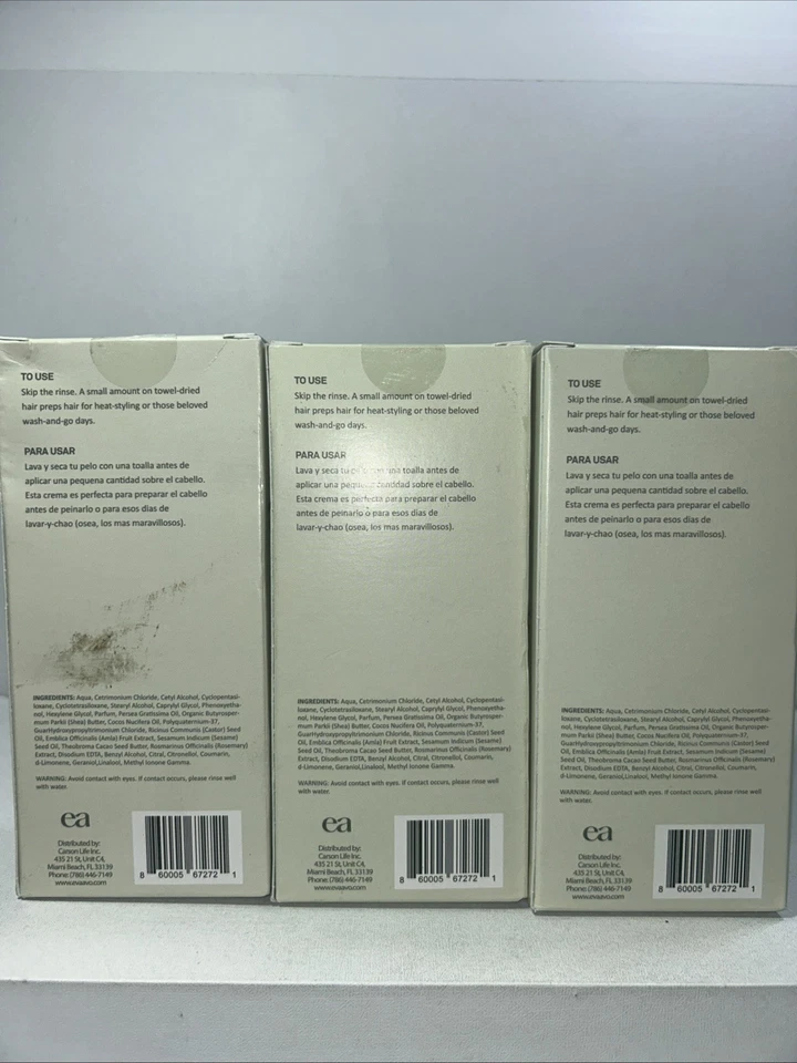 3 cremas hidratantes selladas Eva + Avo Leave In 6 OZ cada una Foto 4 de 4