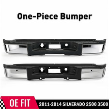 Rear Bumper For 2011-2014 Chevy Silverado Sierra 2500 3500 Hd W Or Wo Holes