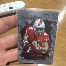 Wild Card 2021 Alumination NIL Julian Fleming Draft-Driven ANDD-27 Football Card