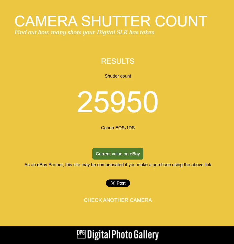 26K! Canon EOS 1Ds Mark I - Full Frame - 11.1 MP - DSLR - Body Only, 1Ds Classic - Image 2 of 4