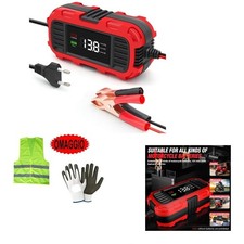 PER PIAGGIO FLY 125 4T 3V  CARICABATTERIE PER MOTO SCOOTER BATTERIA DA 4AH A 30