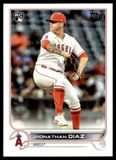 2022 Topps Jhonathan Diaz Rookie Los Angeles Angels #332