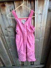 LL Bean Kids snow Bib snow wear thinsulate girls 6x -7 - Pinkberry DAL 65