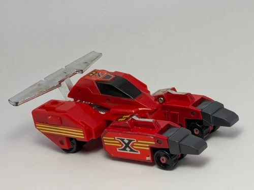 Vintage 1984 Select Convertors Super Defender X Red Race Car Transformer Japan
