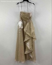 NWT Azazie Woamsn Tan Dress Sz 4
