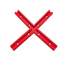 1 Set Red T Track Intersection Kit Woodworking Universal Aluminum Accessories