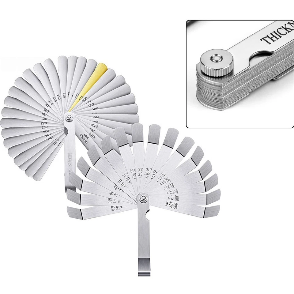 Feeler Gauge Set for Valves 2PCS Stainless Steel with Wide Thickness Range - Image 4 of 4