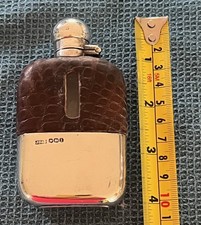 Silver Hallmarked Hip Flask by James Dixon and sons Sheffield 1928