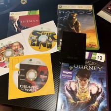 Xbox 360 Lot Games, Controllers And A Hard Dr...