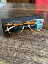 ROKA RORY E7542-0852 Bourbon Brown Slim Plastic Rectangular Eyeglasses Frames