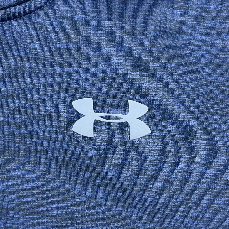 Chaqueta Under Armour Hombres Grande Azul Cremallera Completa Traje de Pista Sudadera Suéter Azul Marino Foto 3 de 4