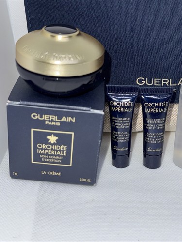 Guerlain Travel Bag Set Of 6 Orchidee Imperiale Creme,Lotion,serum,oil,eye Cream - Picture 2 of 3