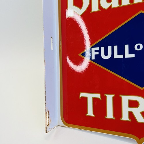 Diamond Tires "Full of Life" doppelseitiges Porzellan Werbeschild 18"x12" - Bild 3 von 7