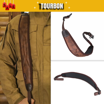 TOURBON Jagd Gewehrriemen Flinte Rifle Rutschfest Gewehrwirbel Drehgelenk-Set