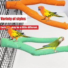 Natural Parrot Perch Bird Stand Pole Paw Grinding Fork Climbing Branches Hot D8