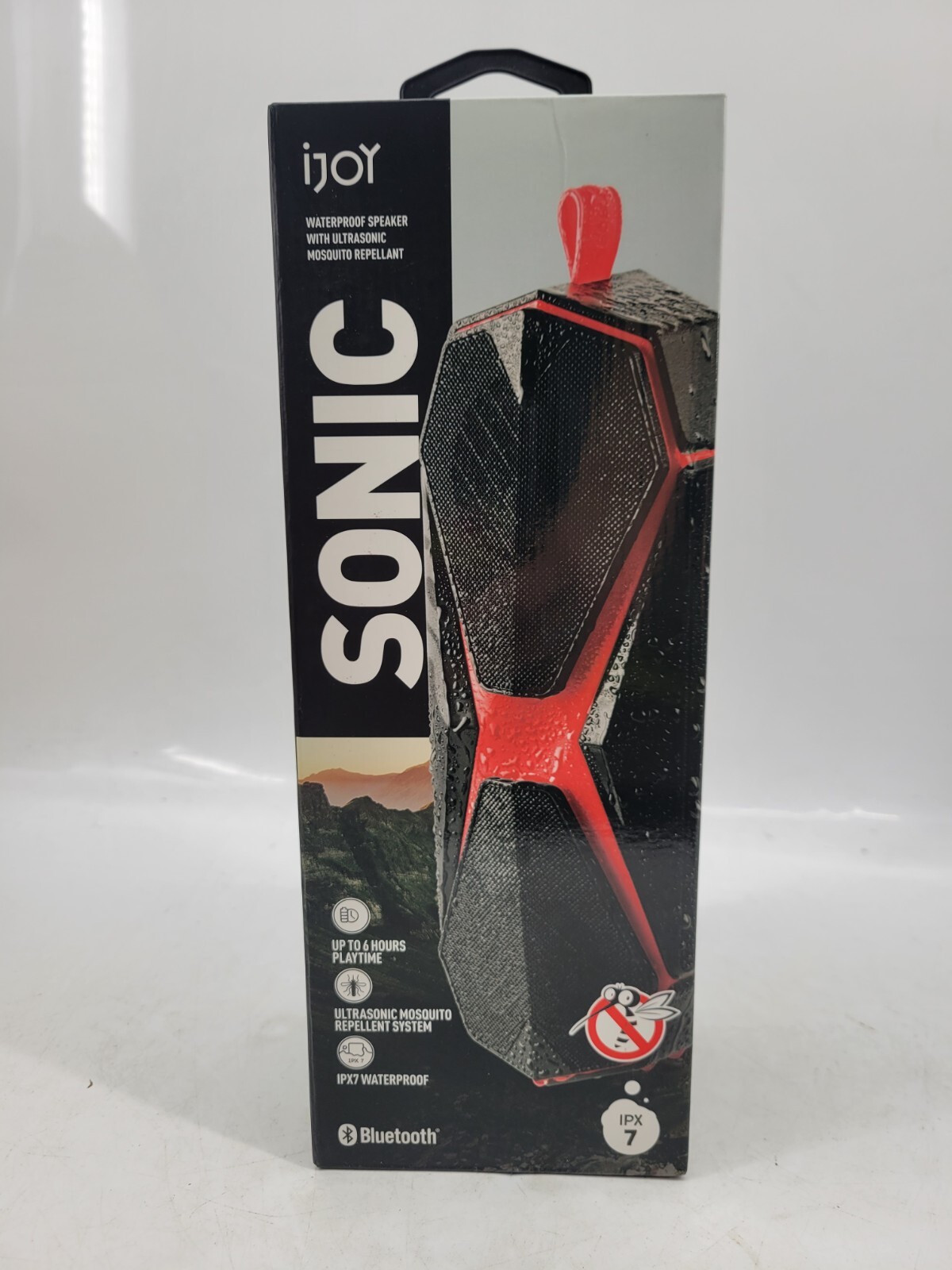 iJoy Sonic Bluetooth/ waterproof speaker w/Ultrasonic Mosquito Repellent -Black-image