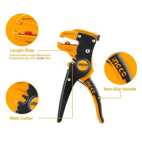 Wire Stripper 178mm(7") with Cutter, 0.5mm~6mm Stripper, 2 in 1 - Imagen 2 de 7