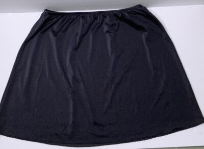 Bali Studio Collection Half Slip Women s L Large Black NWOT