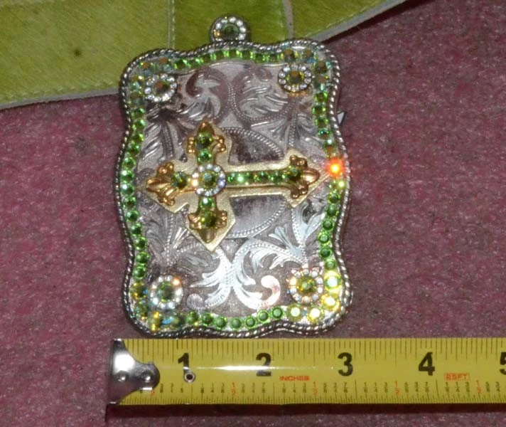 Michelle Monroe Swarovski Crystal Studded Women's Western Belt Buckle. - Image 2 of 4