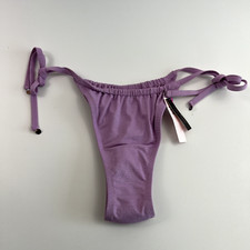 Victoria's Secret Swim High Waist Side Tied Bikini Bottom Lilac Size XL NWT