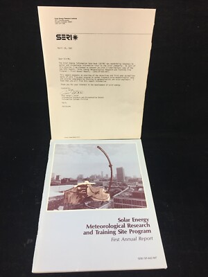1978 SOLAR ENERGY METEOROLOGICAL RESEARCH & TRAINING SITE PROGRAM ANNUAL REPORT