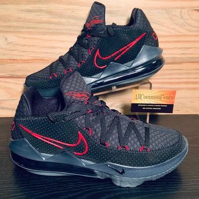 Nike Lebron 17 XVII Low Bred Men's Basketball Shoes Size 11 Black Red NEW | eBay